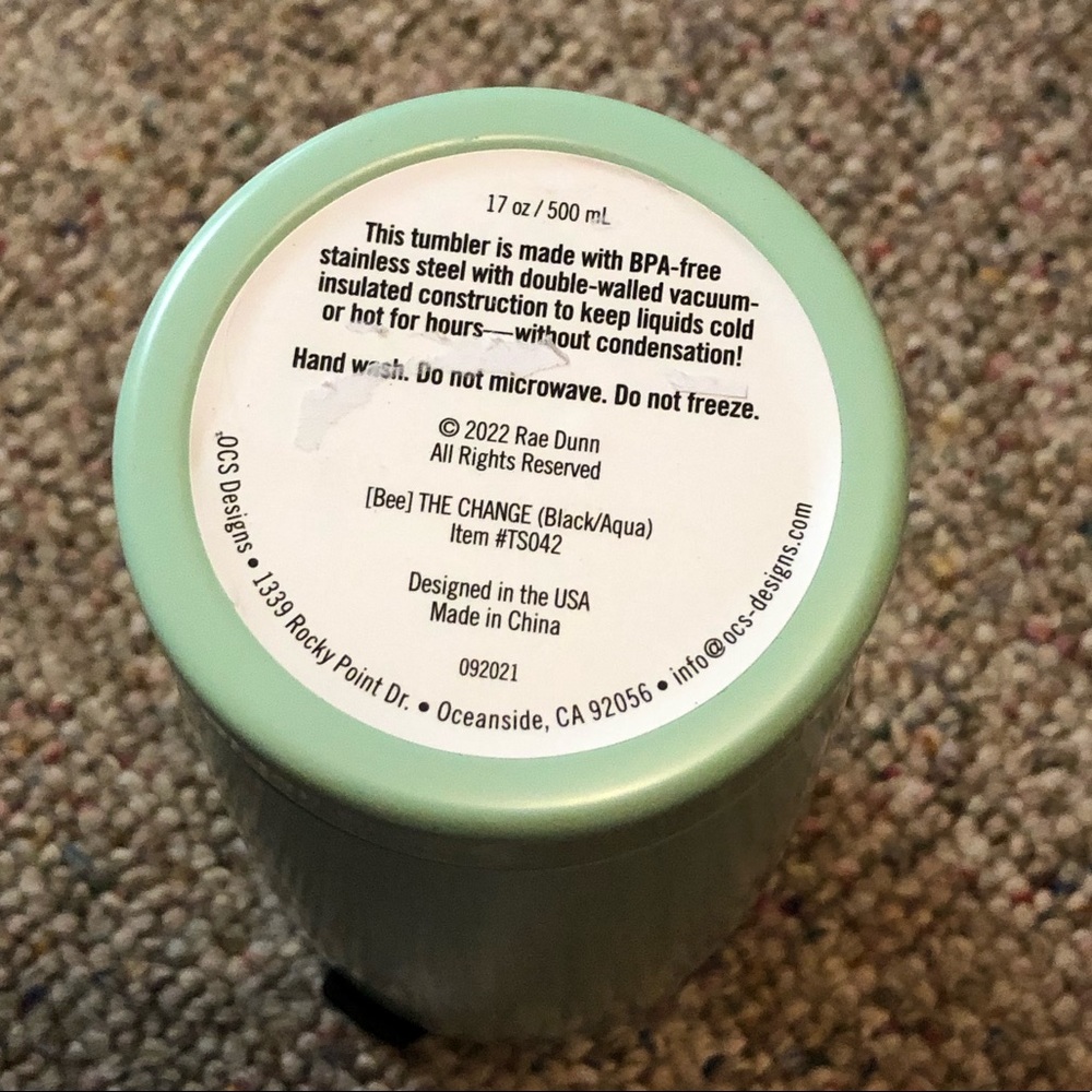 🆕 Rae Dunn BEE 🐝 THE CHANGE Insulated Tumbler - Picture 7 of 9
